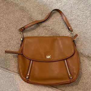 Michael Kors Brown Leather Shoulder Bag